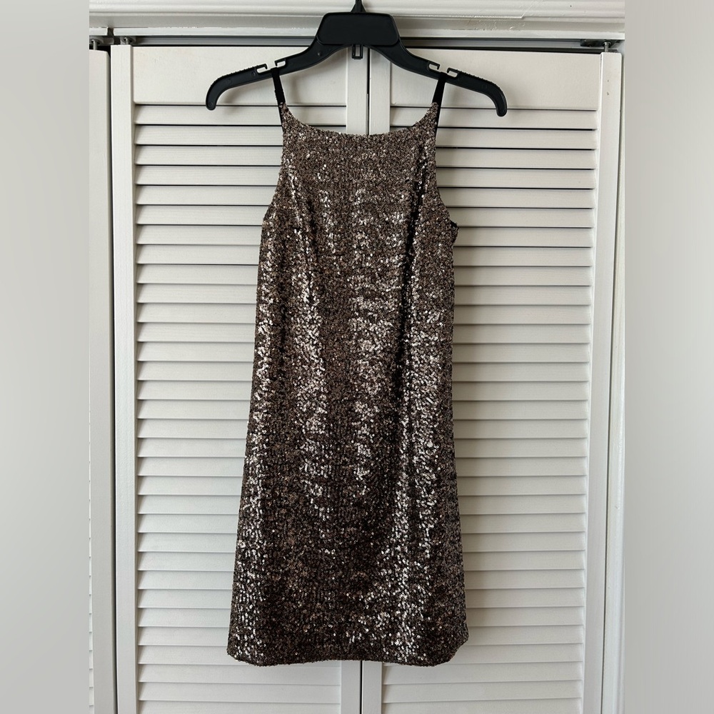 Gianni Bini Gold Sequin Dress - Small, wore twice